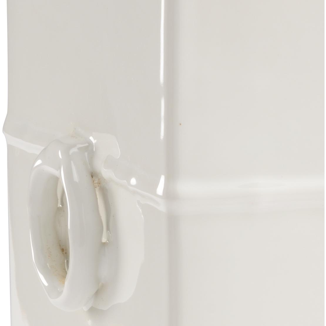 Greek Key Vase - White 2 Greek Key Vase - White - Image 2