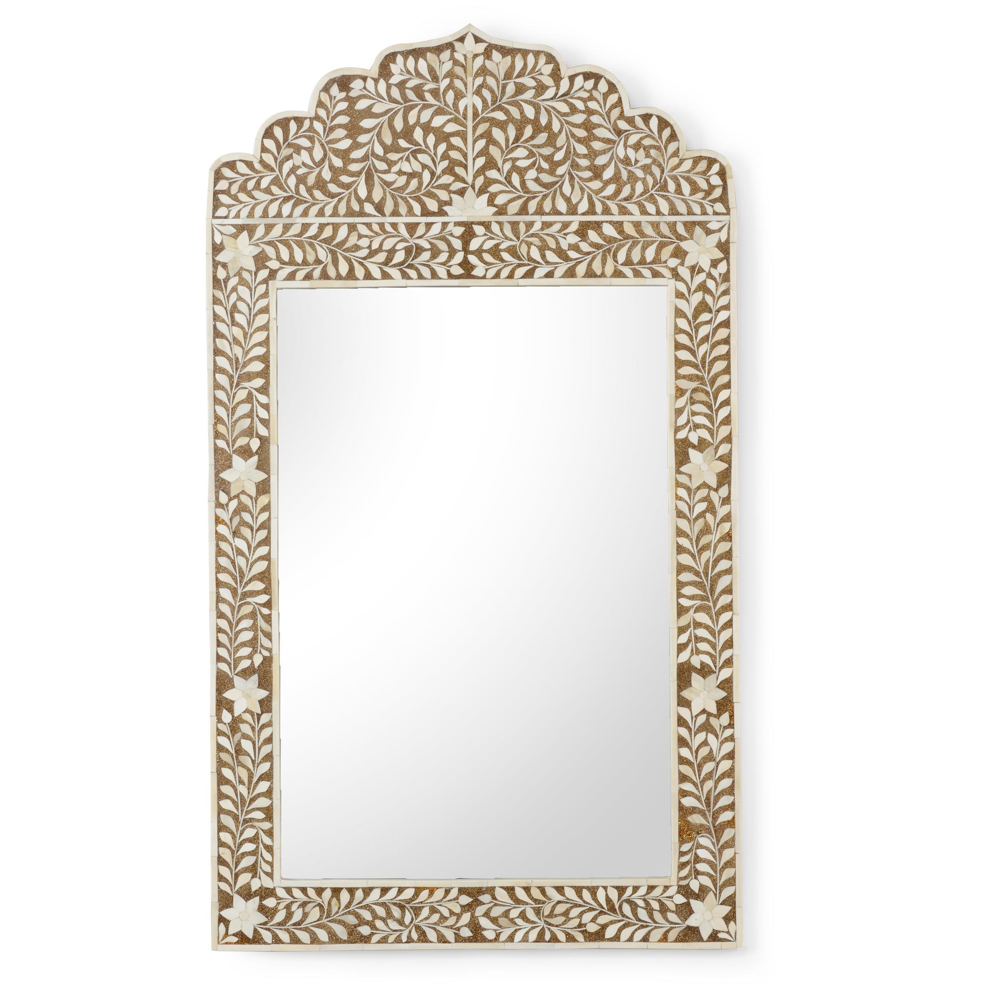 Crown Mirror - Brown 1 Crown Mirror - Brown