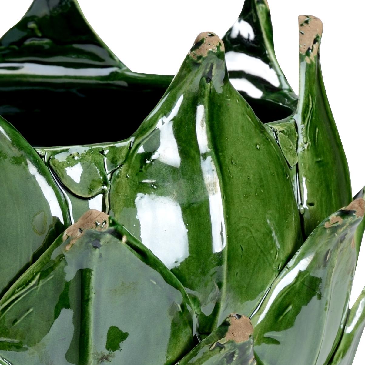 Green Leaf Vase 2 Green Leaf Vase - Image 2