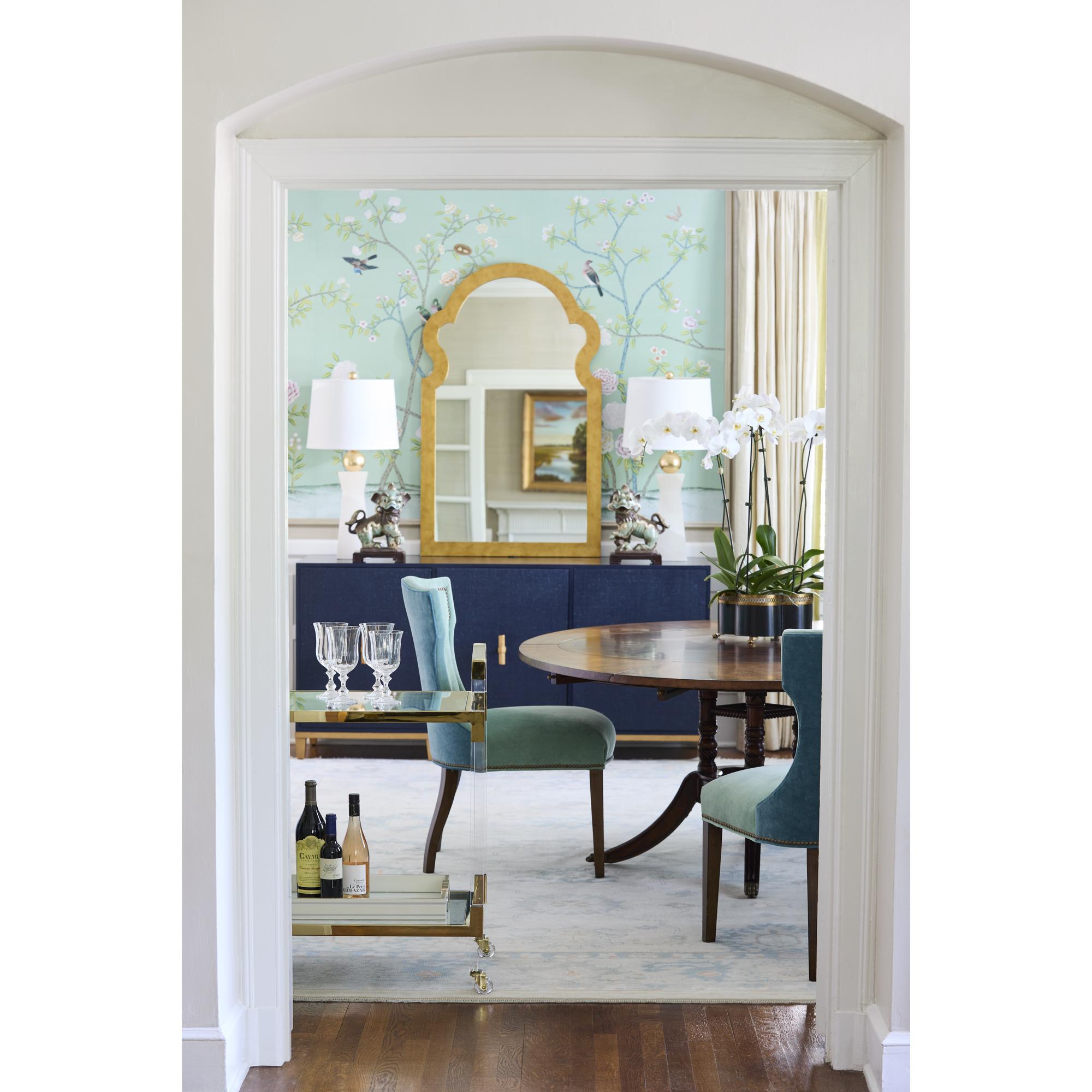 Acrylic Bar Cart - Brass 6 Acrylic Bar Cart - Brass - Image 6