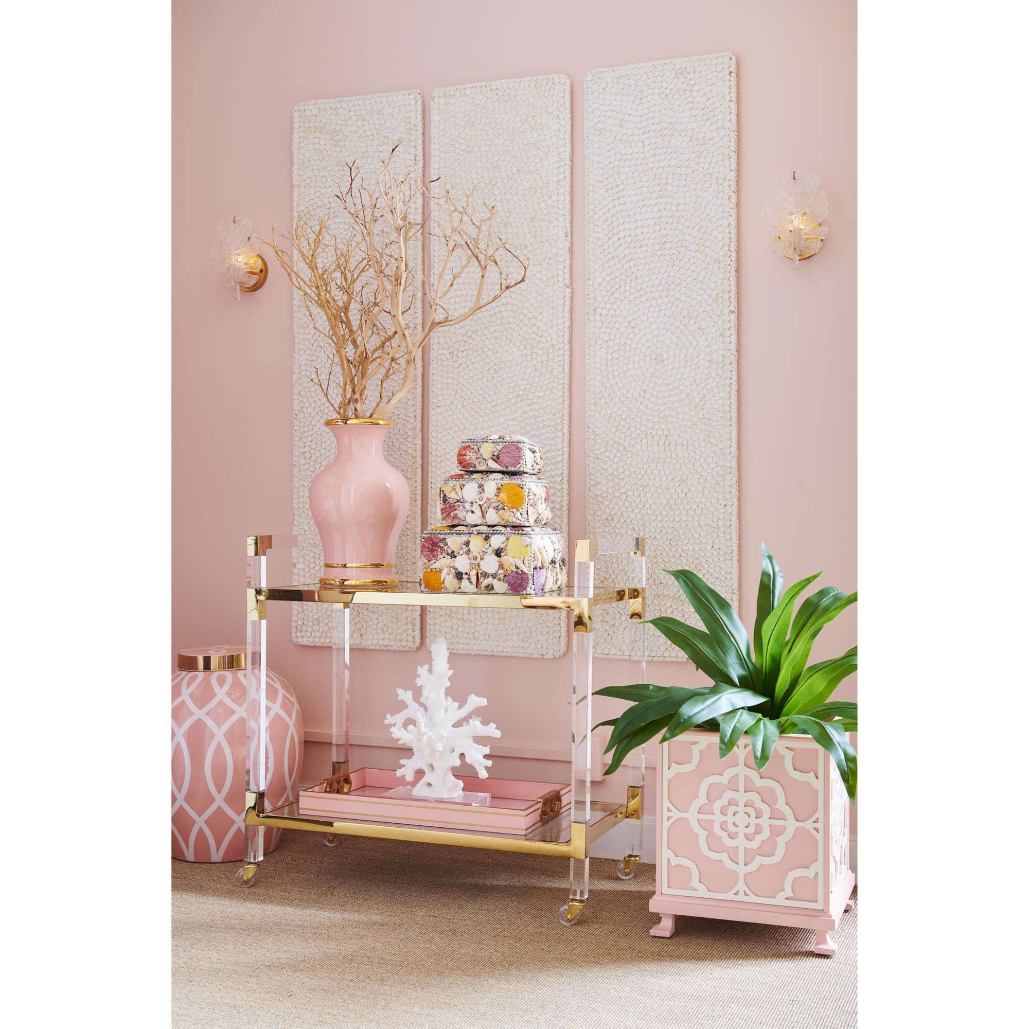 Acrylic Bar Cart - Brass 7 Acrylic Bar Cart - Brass - Image 7