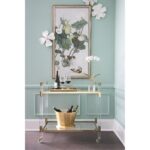 Acrylic Bar Cart - Brass 16 Acrylic Bar Cart - Brass 383848 383848 H