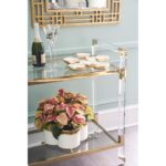 Acrylic Bar Cart - Brass 17 Acrylic Bar Cart - Brass 383848 383848 I