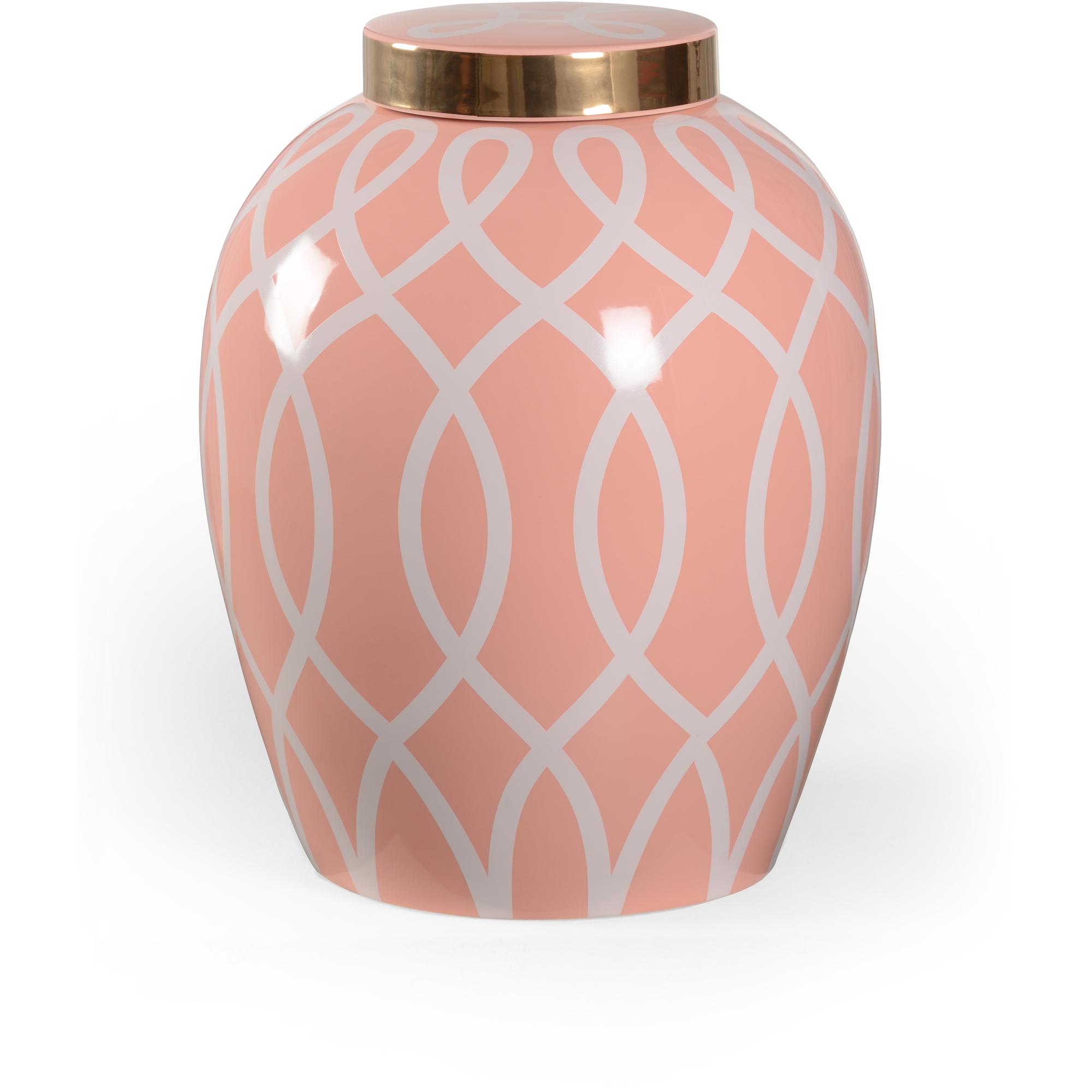 Sarah Ginger Jar - Coral 1 Sarah Ginger Jar - Coral