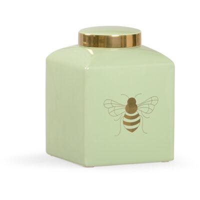 Bee Gracious Ginger Jar - Pistachio