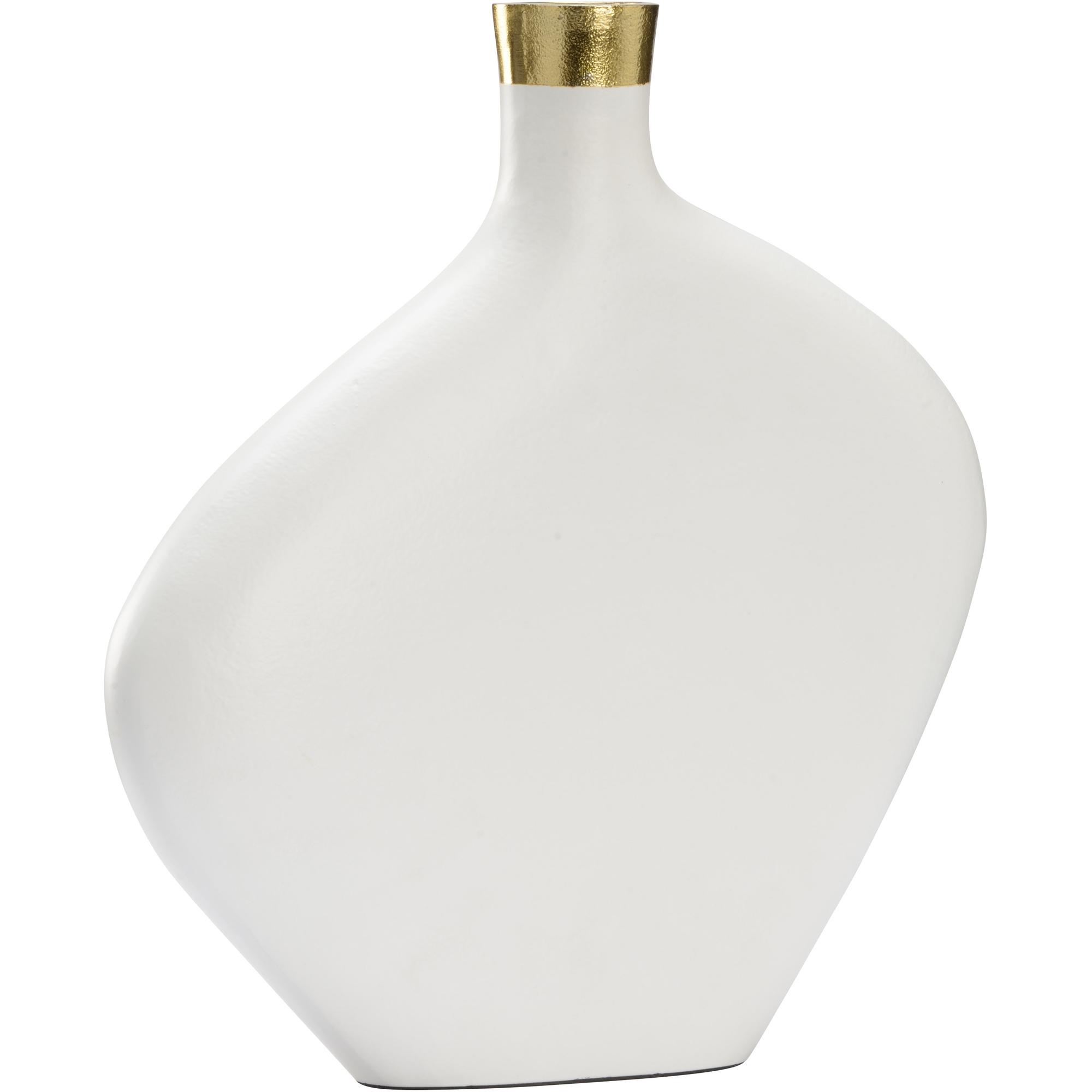 Asymmetric Vase - White (Lg) 1 Asymmetric Vase - White (Lg)