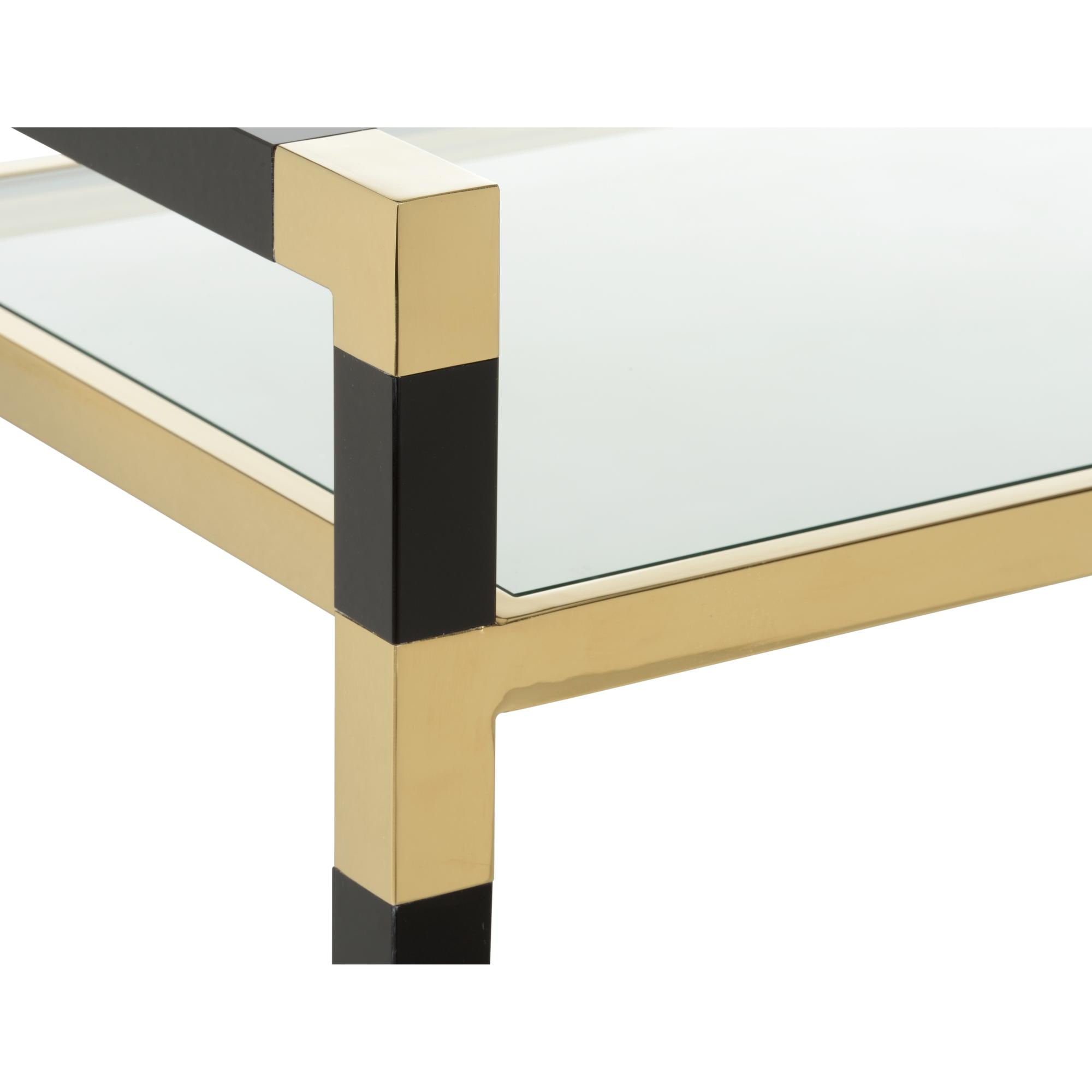 Acrylic Bar Cart - Black/Brass 4 Acrylic Bar Cart - Black/Brass - Image 4