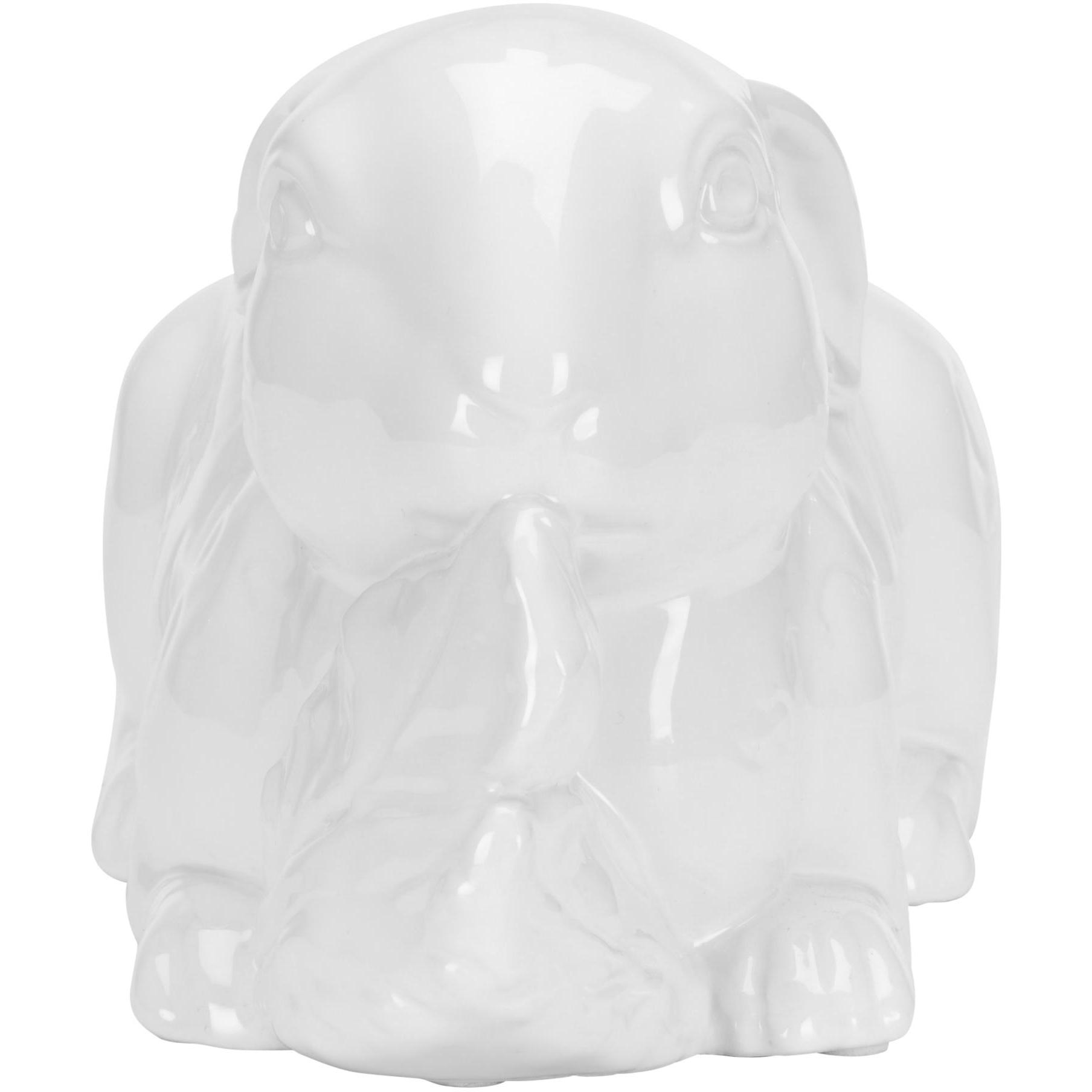 Staffordshire Rabbit - White 2 Staffordshire Rabbit - White - Image 2