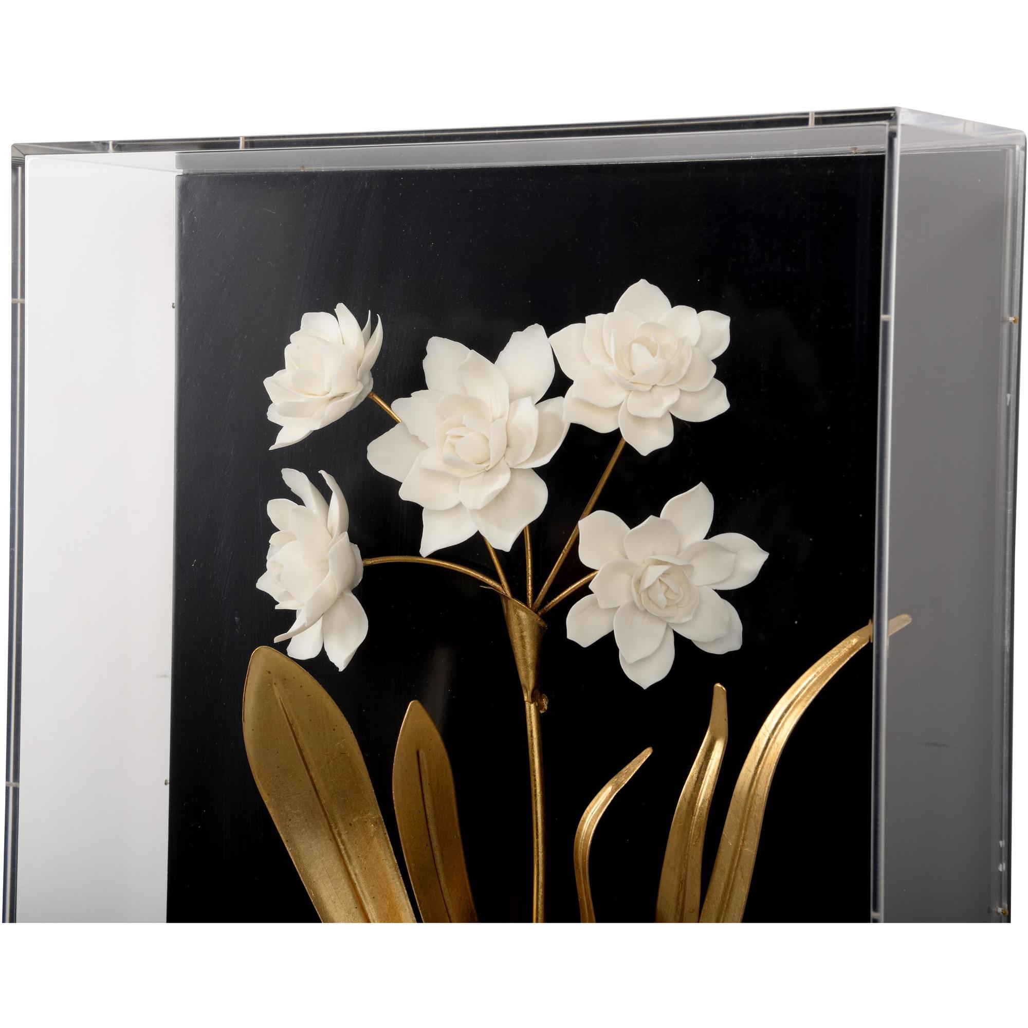 Porcelain Flower Black - D 2 Porcelain Flower Black - D - Image 2