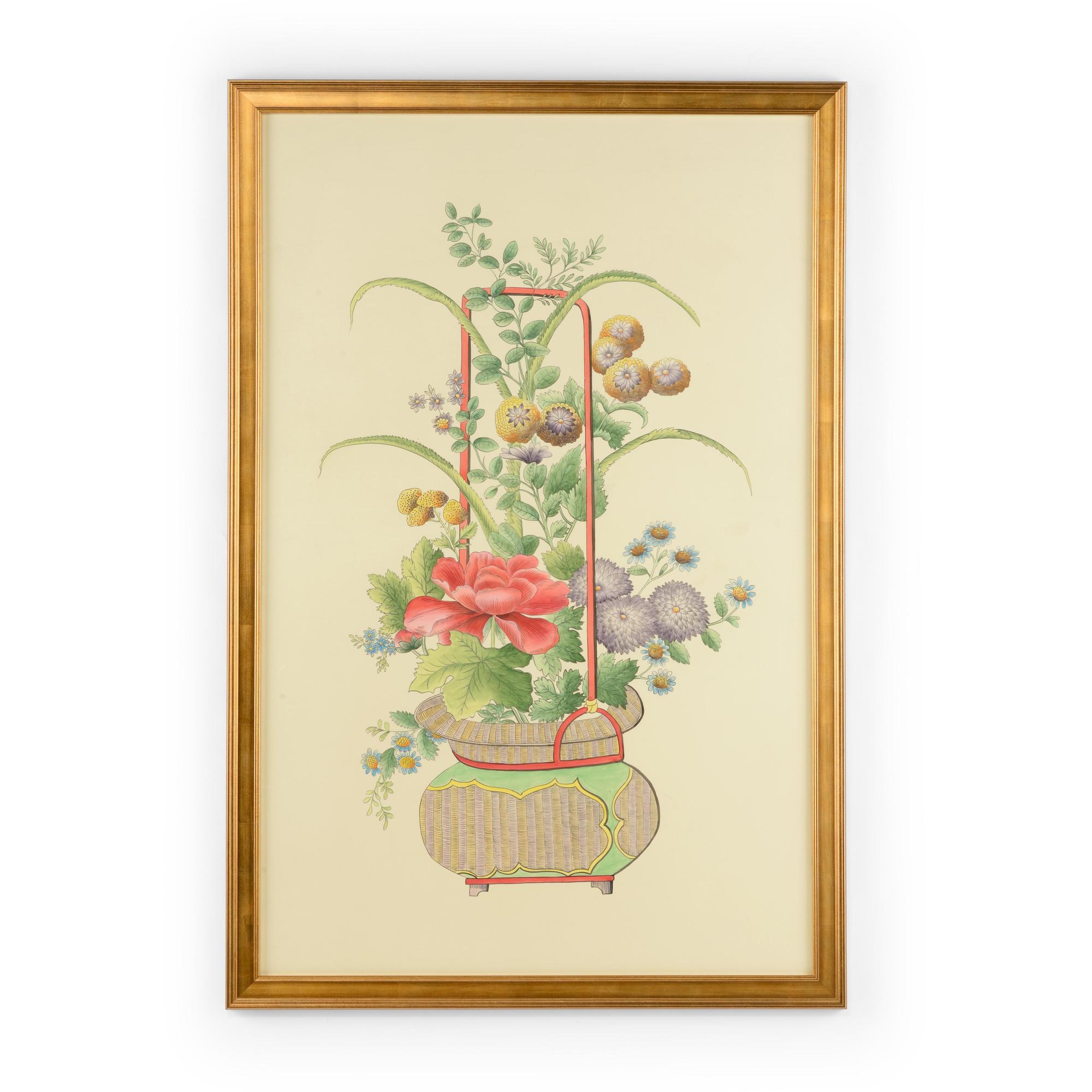 Chinoiserie Basket I 1 Chinoiserie Basket I