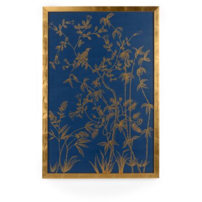 Gold Buckhead Panel On Blue B