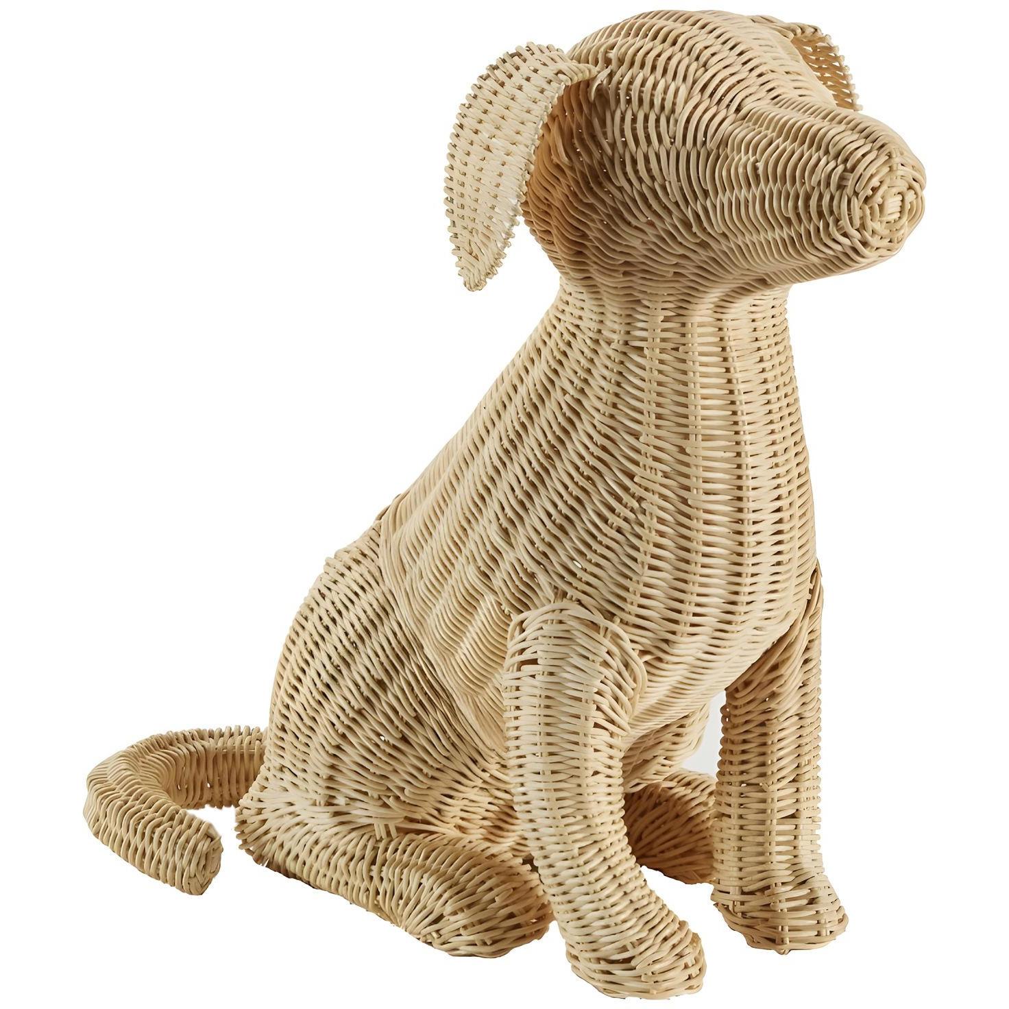 Potcake Wicker Dog (Lg) 1 Potcake Wicker Dog (Lg)