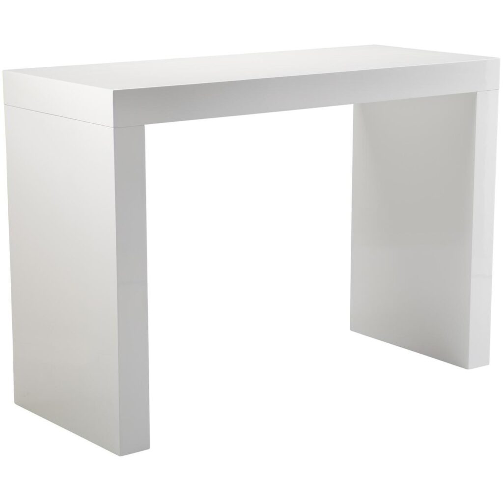 Faro Bar Table - High Gloss White - Image 2