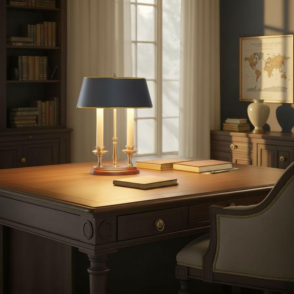 Twin Candle Desk Lamp 8 Twin Candle Desk Lamp - Image 8