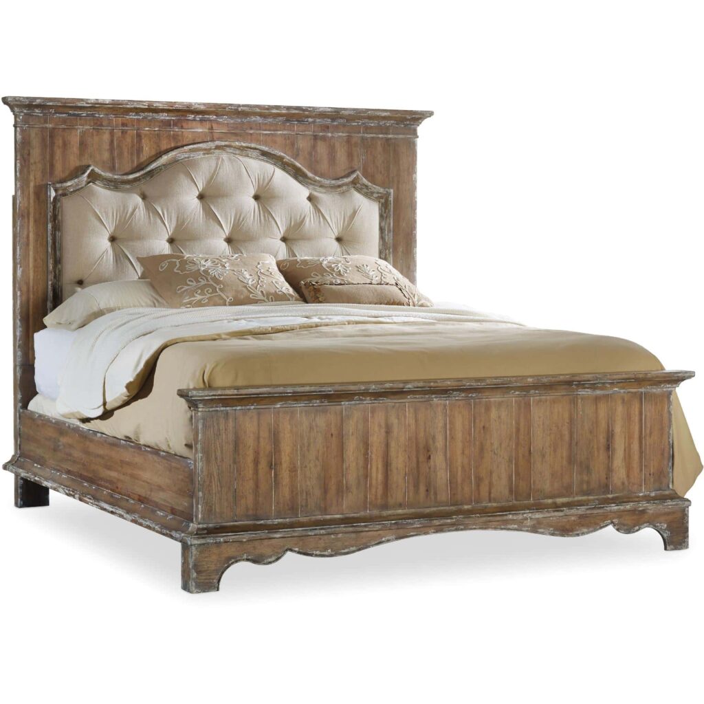 Chatelet Queen Upholstered Mantle Panel Bed