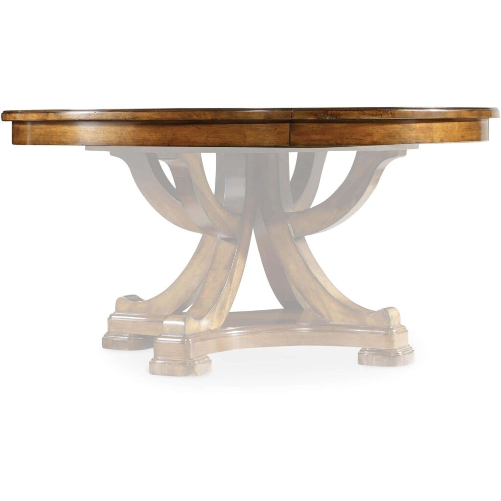 Tynecastle Round Pedestal Dining Table with One 18" Leaf - Image 6