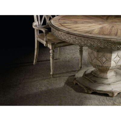 Chatelet Round Dining Table with One 20" Leaf 5350-75203 5350 75203intro