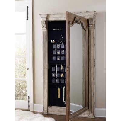 Chatelet Floor Mirror w/Jewelry Armoire Storage 5351-50003 5351 50003open