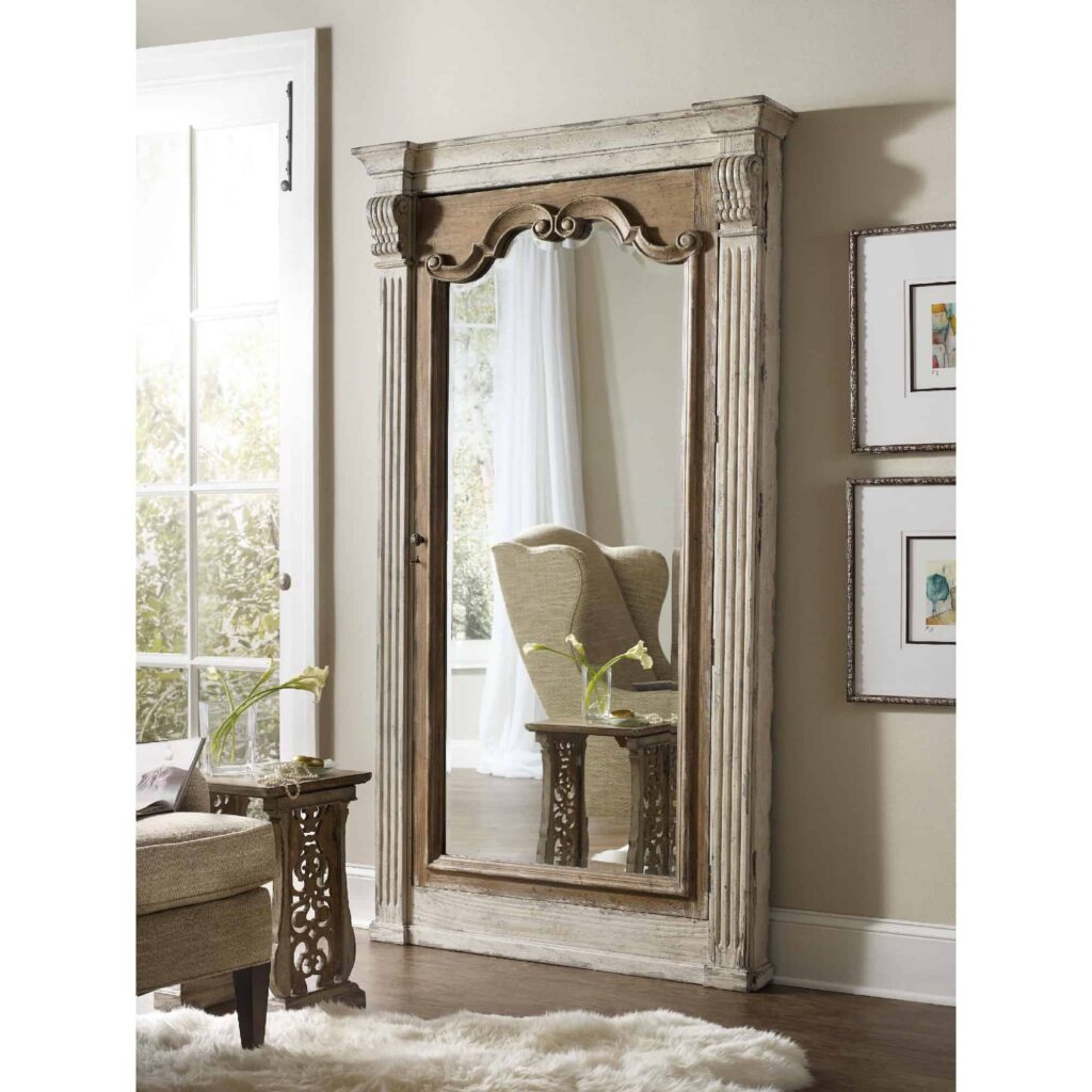 Chatelet Floor Mirror w/Jewelry Armoire Storage - Image 3