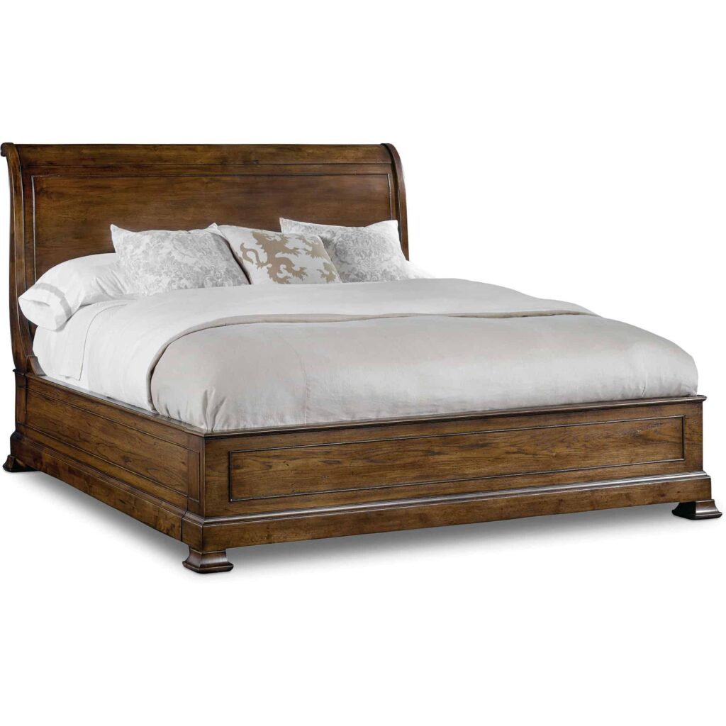 Archivist King Sleigh Bed w/Low Footboard