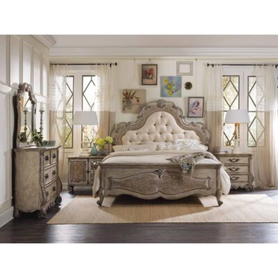 Chatelet Queen Upholstered Panel Bed 5450-90850 5450 90866room