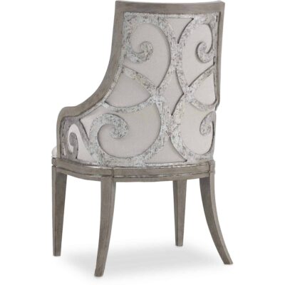 Sanctuary Upholstered Arm Chair 5603-75400-LTBR 5603 75400 ltbr silo back