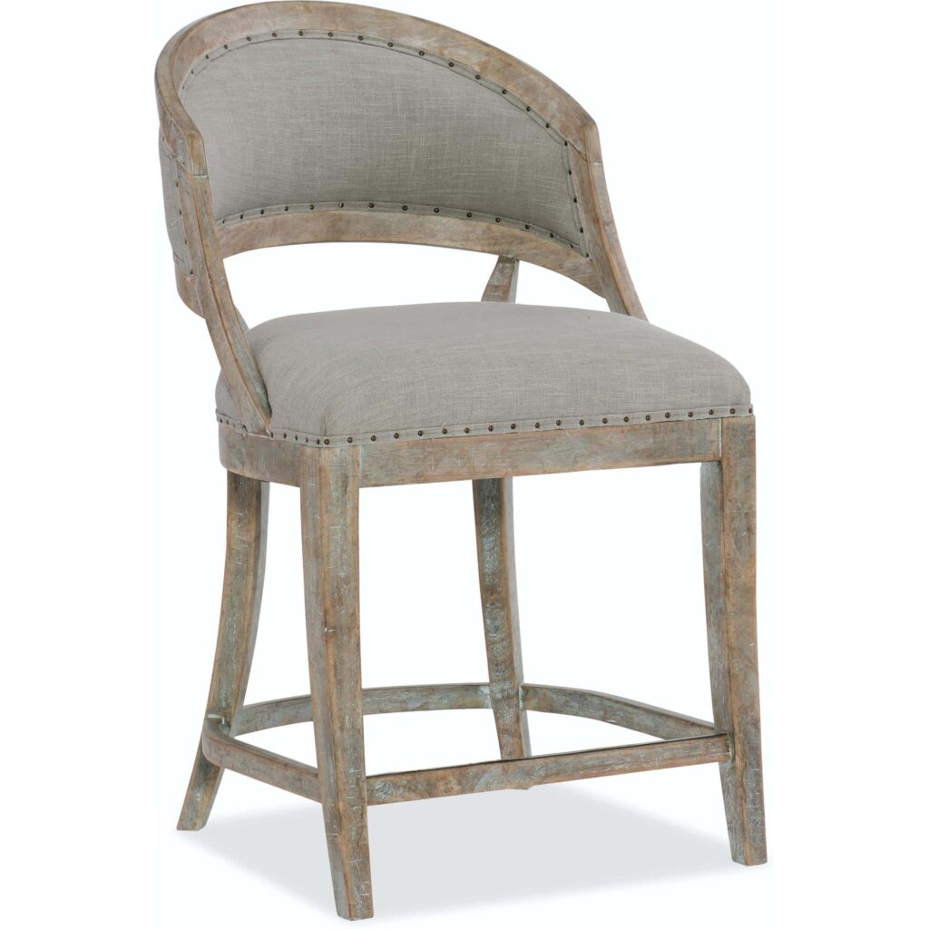 Boheme Garnier Barrel Back Counter Stool