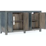 Boheme Four Door Media Console 4 Boheme Four Door Media Console 5750-55460-BLU 5750 55460 blu open silo
