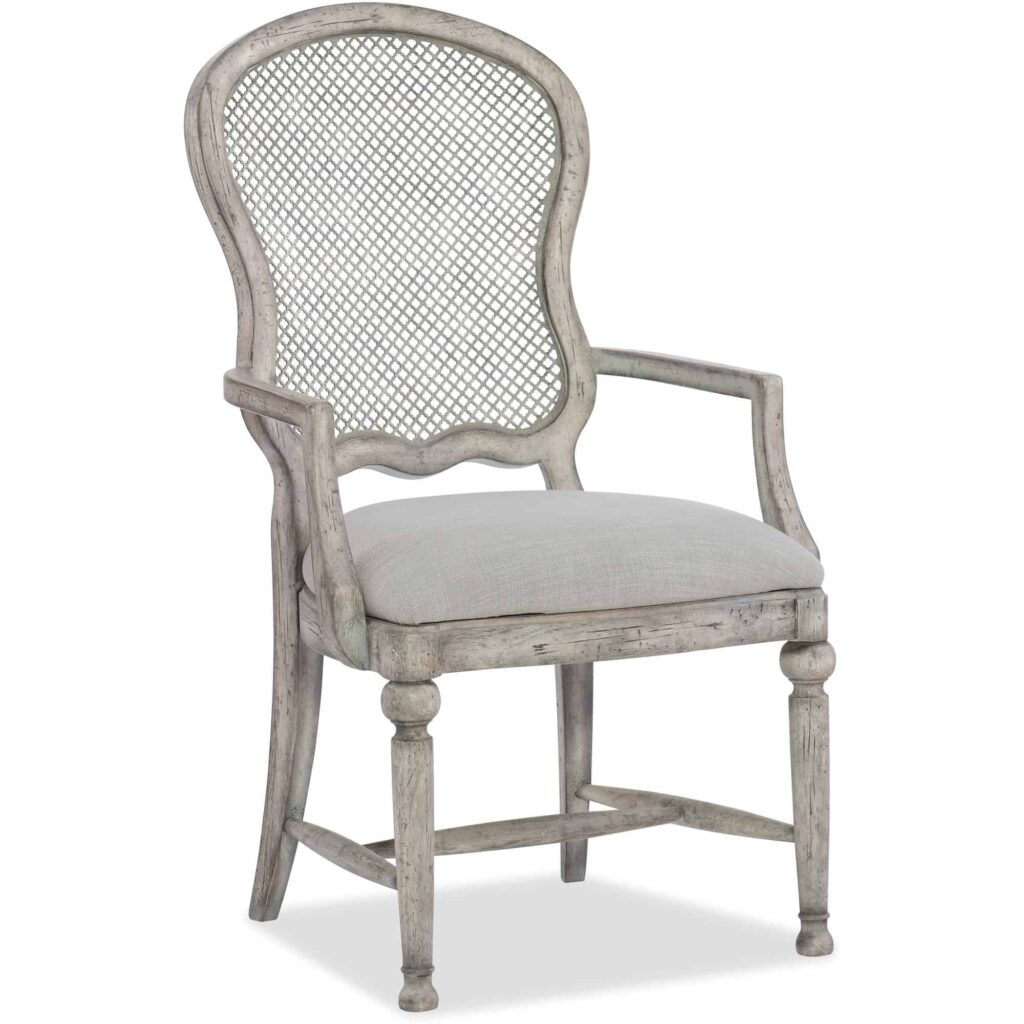 Boheme Gaston Metal Back Arm Chair