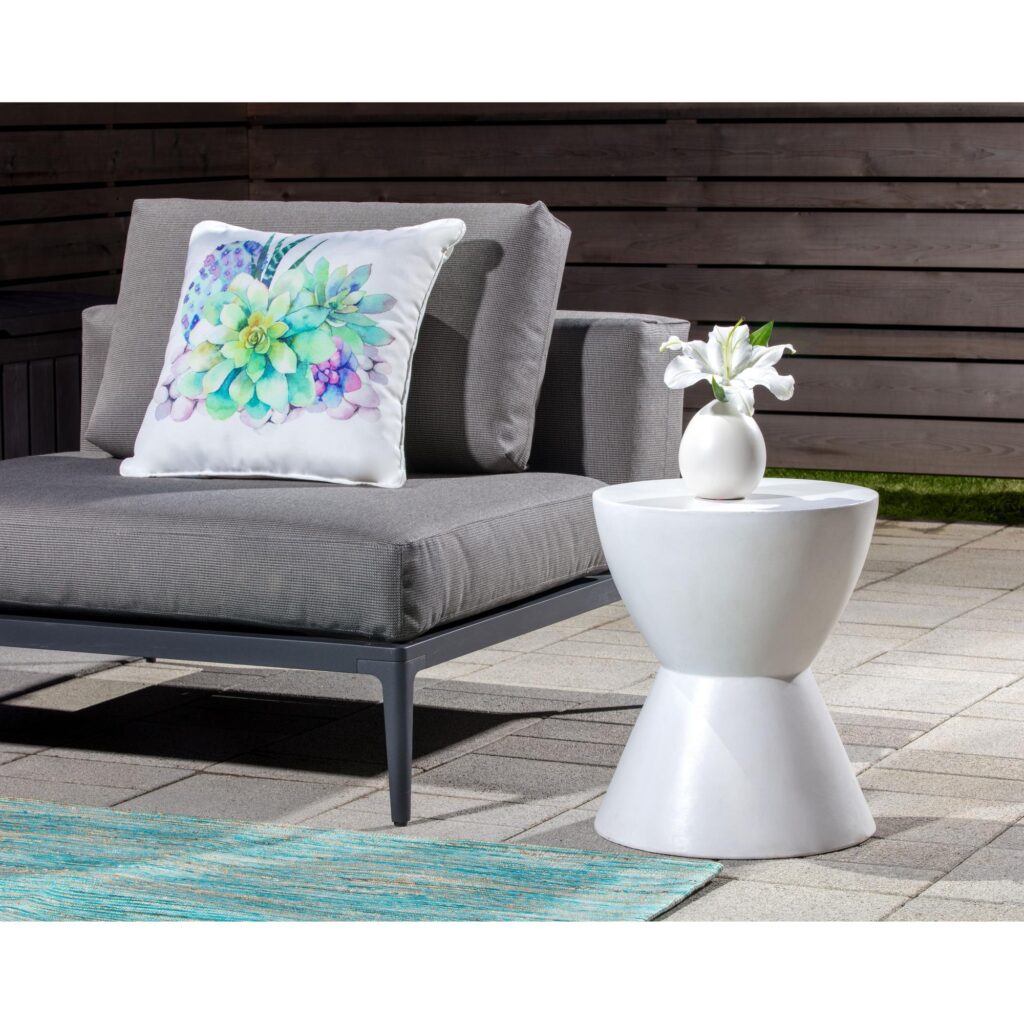 Logan End Table - White - Image 3