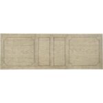 Ciao Bella 84in Trestle Table w/ 2-18in Leaves-Flaky White/Black 5805-75200-80 5805 75200 80 top