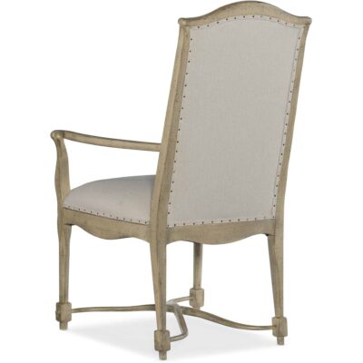 Ciao Bella Upholstered Back Arm Chair-Natural 5805-75300-85 5805 75300 85 back silo