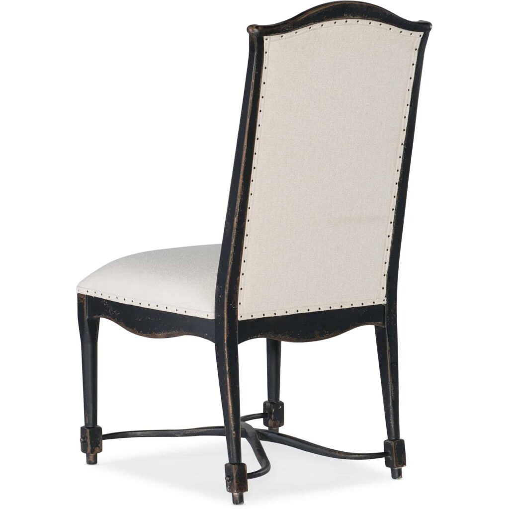 Ciao Bella Upholstered Back Side Chair- Black - Image 2