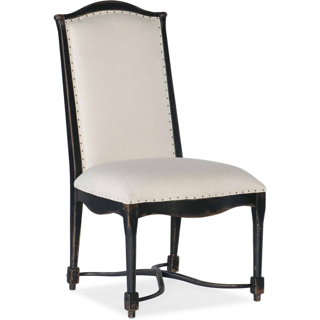 Ciao Bella Upholstered Back Side Chair- Black