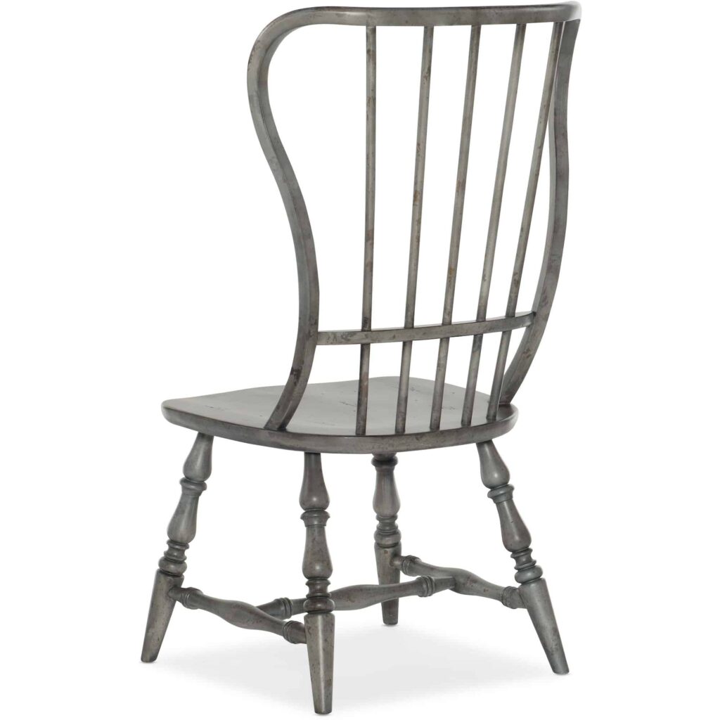 Ciao Bella Spindle Back Side Chair- Speckled Gray - Image 2