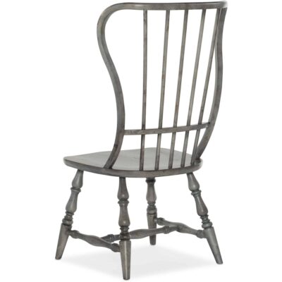 Ciao Bella Spindle Back Side Chair- Speckled Gray 5805-75311-96 5805 75311 96 back silo