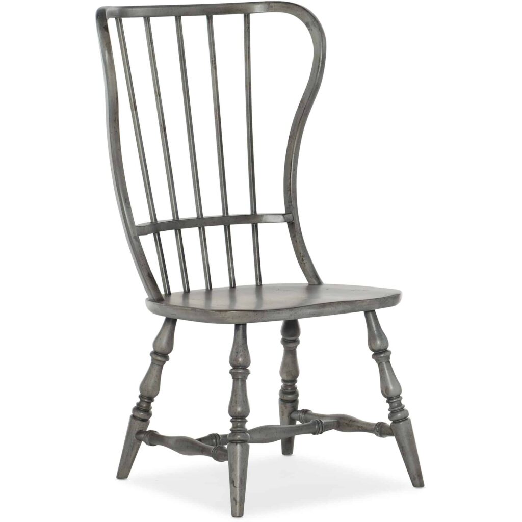 Ciao Bella Spindle Back Side Chair- Speckled Gray