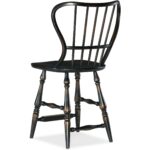 Ciao Bella Spindle Back Counter Stool-Black 5 Ciao Bella Spindle Back Counter Stool-Black 5805-75351-99 5805 75351 99 back silo
