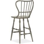 Ciao Bella Spindle Back Bar Stool-Speckled Gray 3 Ciao Bella Spindle Back Bar Stool-Speckled Gray 5805-75361-96 5805 75361 96 back silo