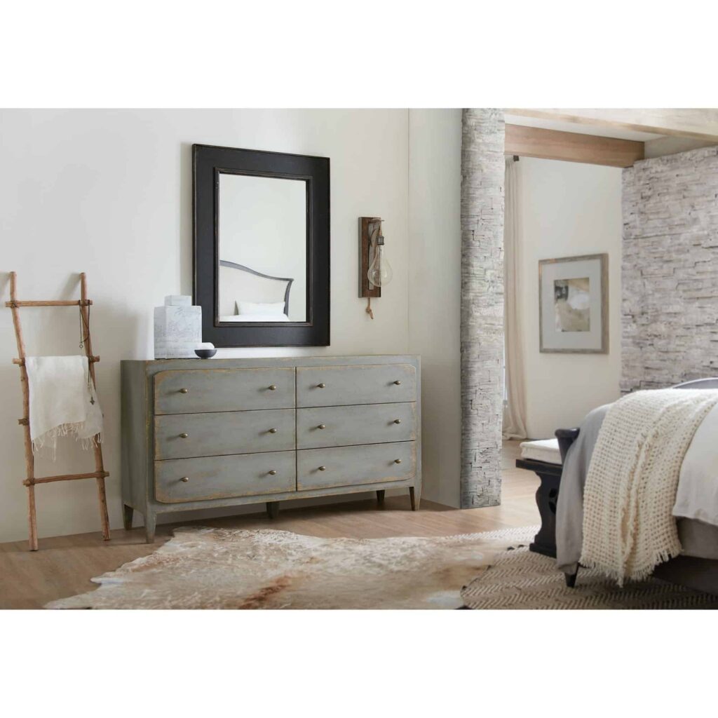 Ciao Bella Six-Drawer Dresser- Speckled Gray - Image 4