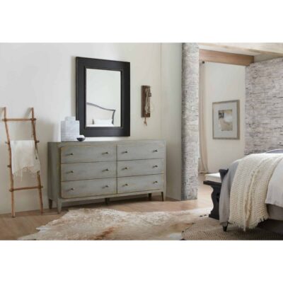 Ciao Bella Six-Drawer Dresser- Speckled Gray 5805-90002-95 5805 90002 95 005 99 room