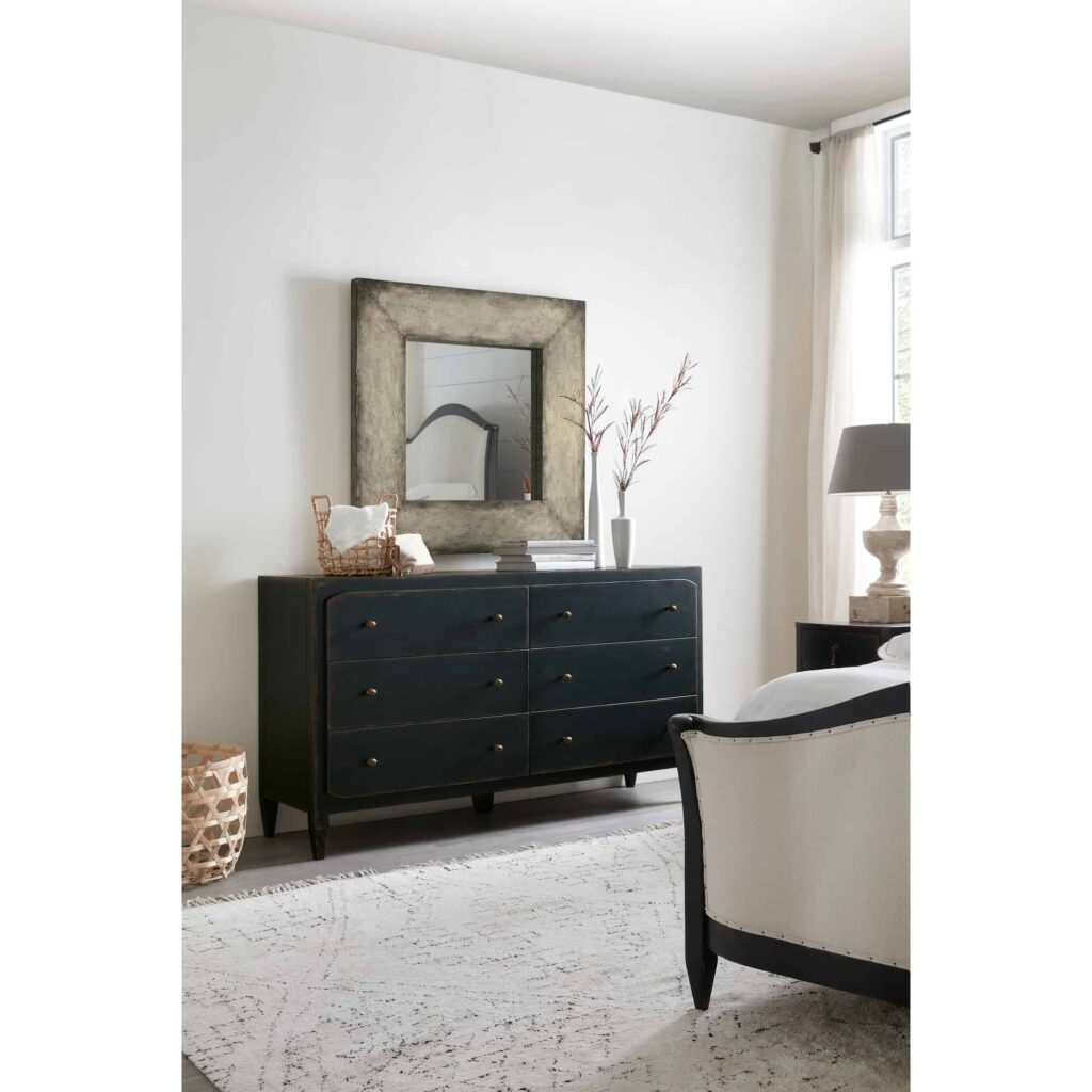 Ciao Bella Six-Drawer Dresser- Black - Image 3