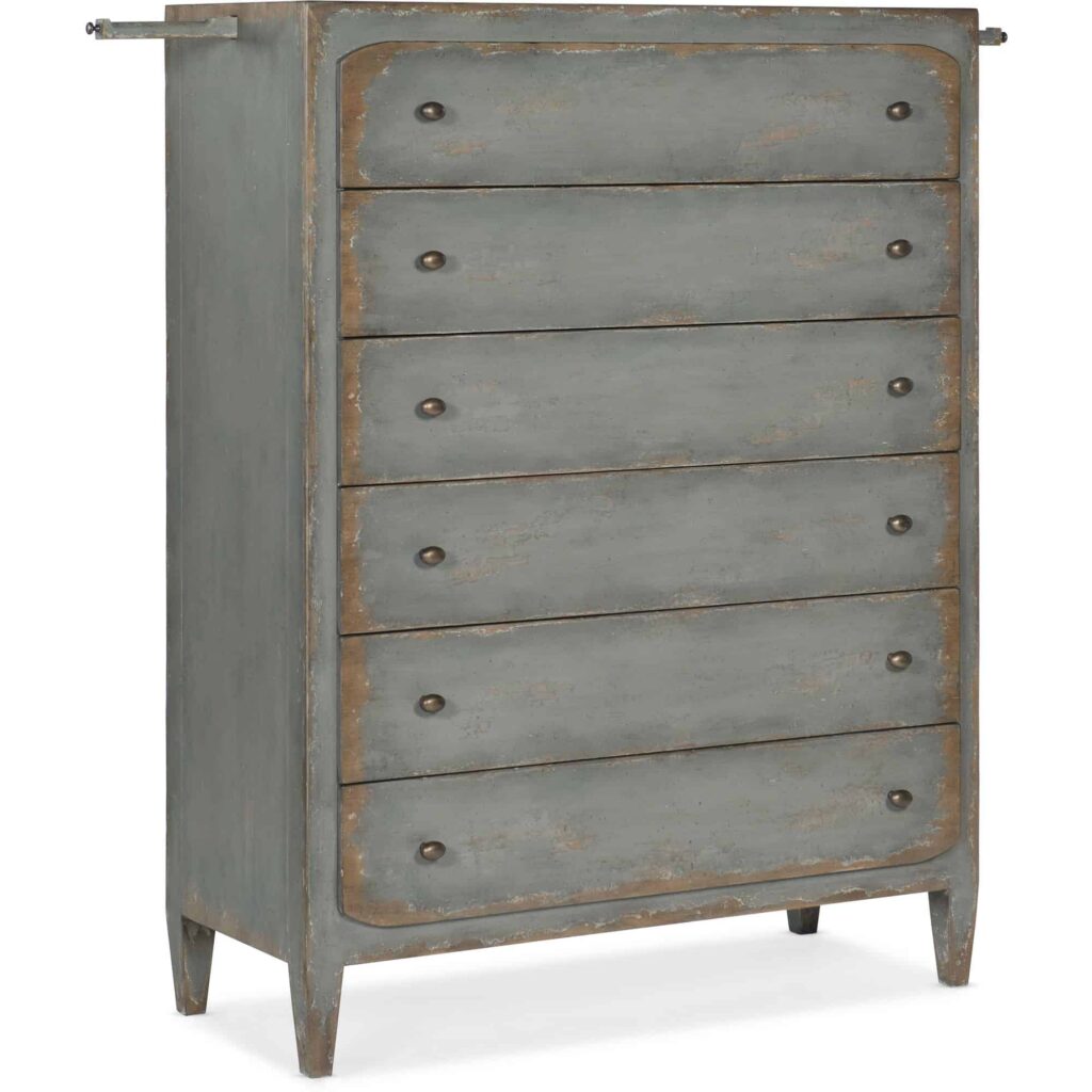 Ciao Bella Six-Drawer Chest- Speckled Gray - Image 2