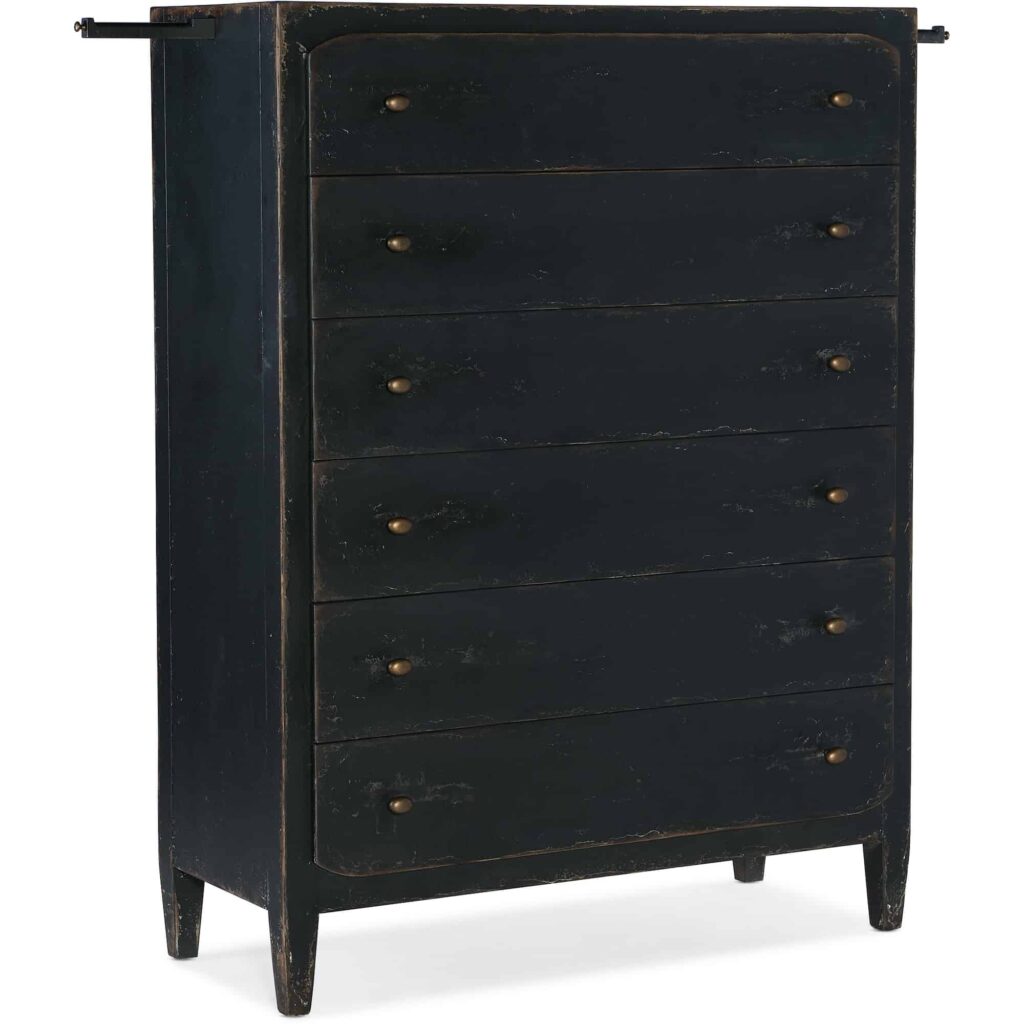 Ciao Bella Six-Drawer Chest- Black - Image 2