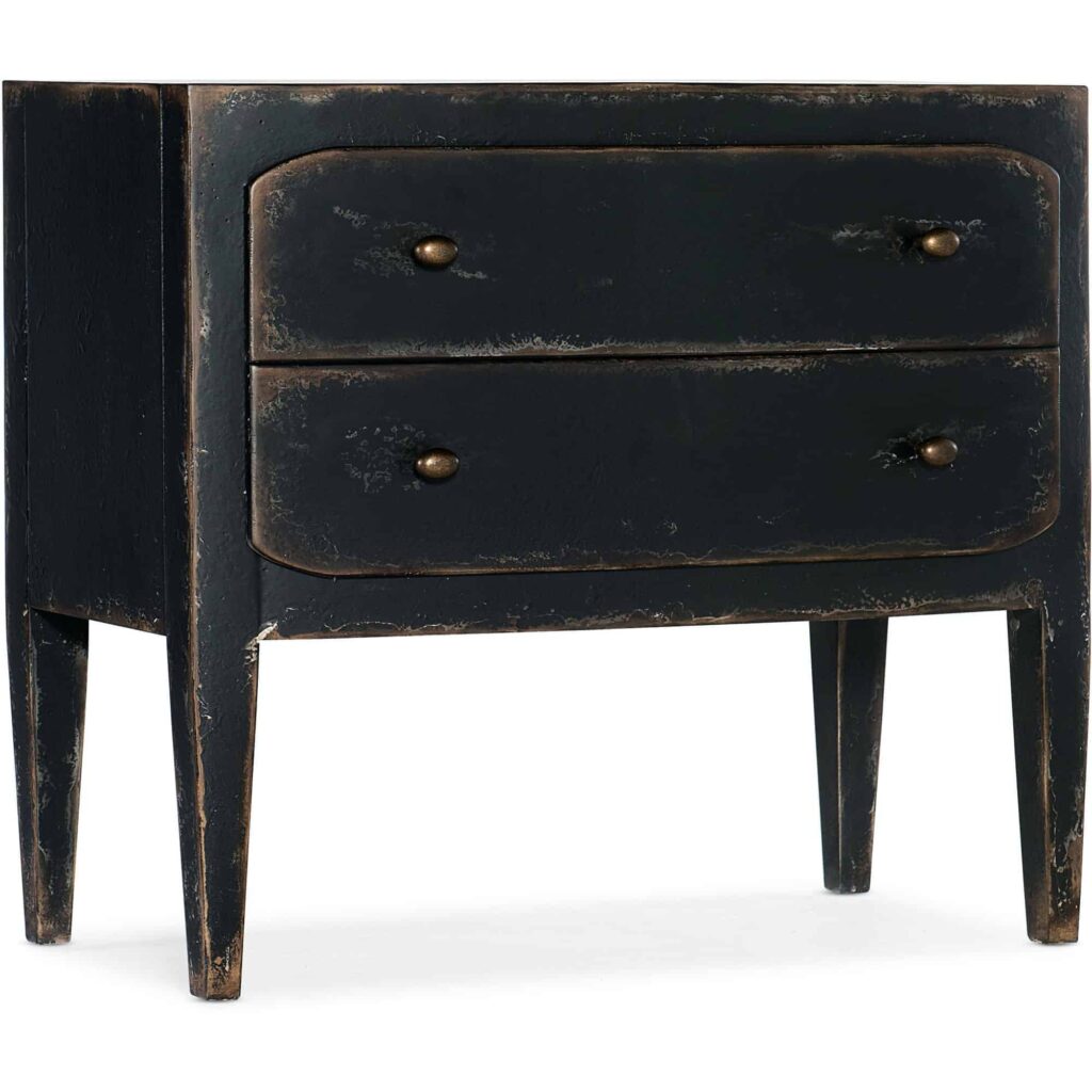 Ciao Bella Two-Drawer Nightstand- Black