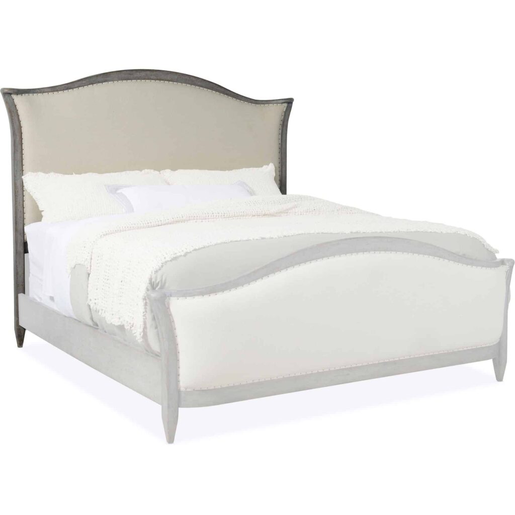 Ciao Bella Cal King Upholstered Bed- Speckled Gray - Image 3