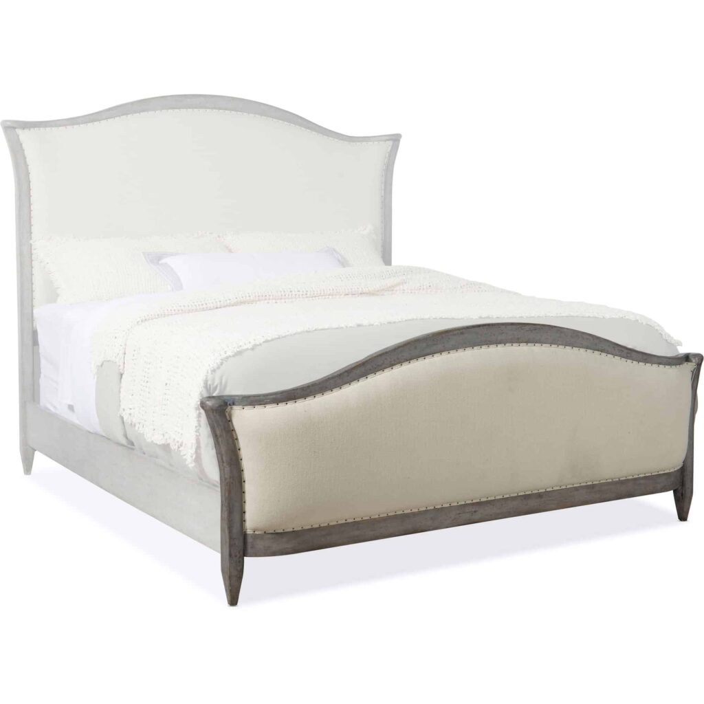 Ciao Bella Cal King Upholstered Bed- Speckled Gray - Image 4