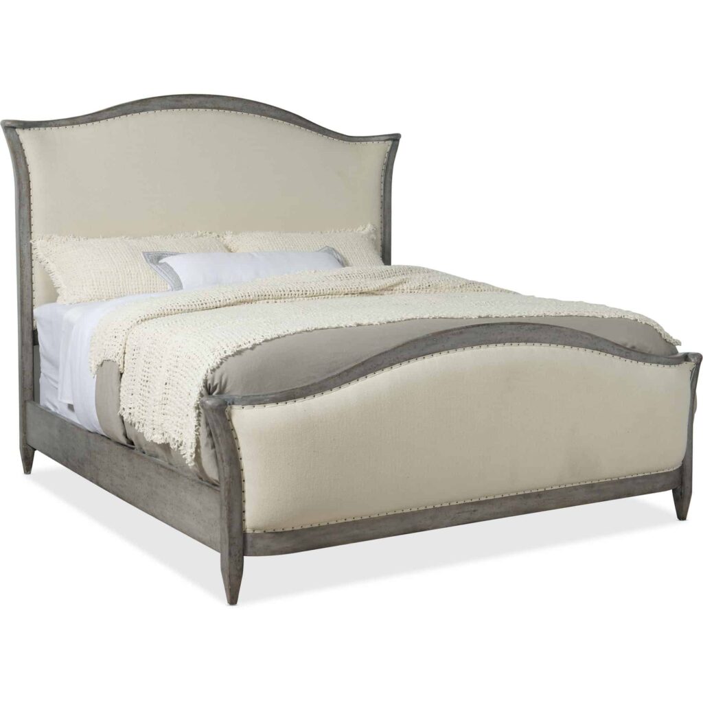 Ciao Bella Cal King Upholstered Bed- Speckled Gray