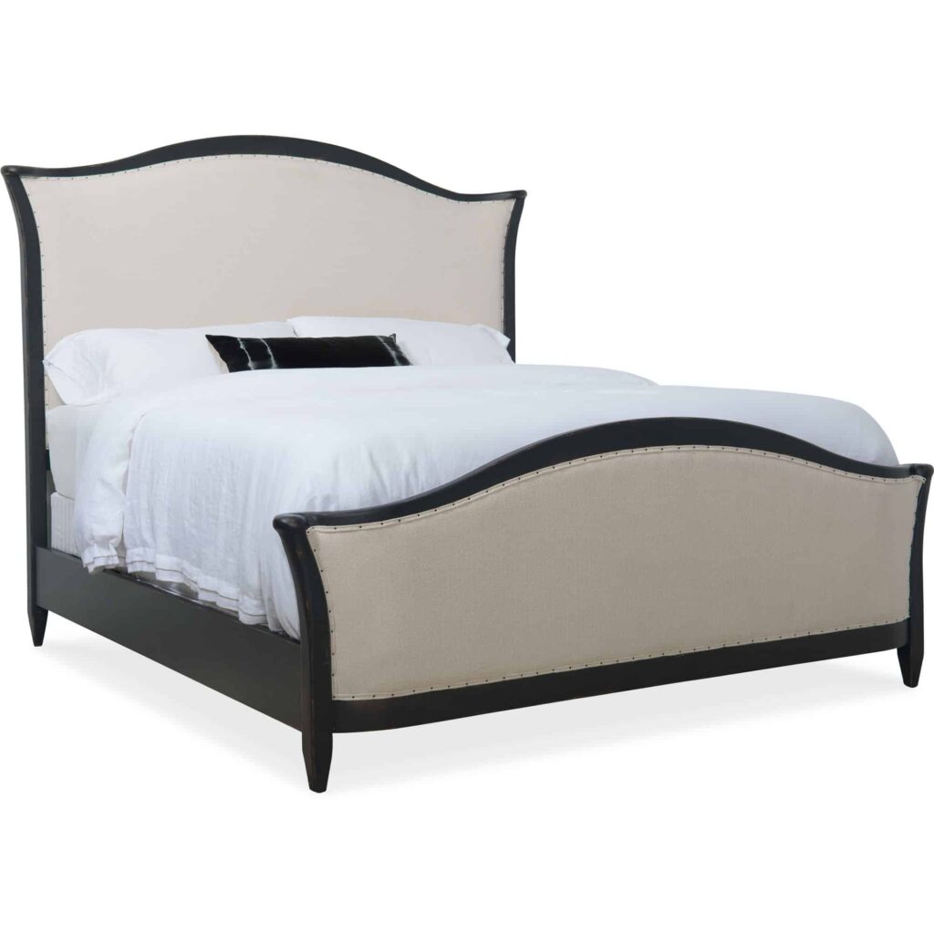 Ciao Bella Queen Upholstered Bed- Black