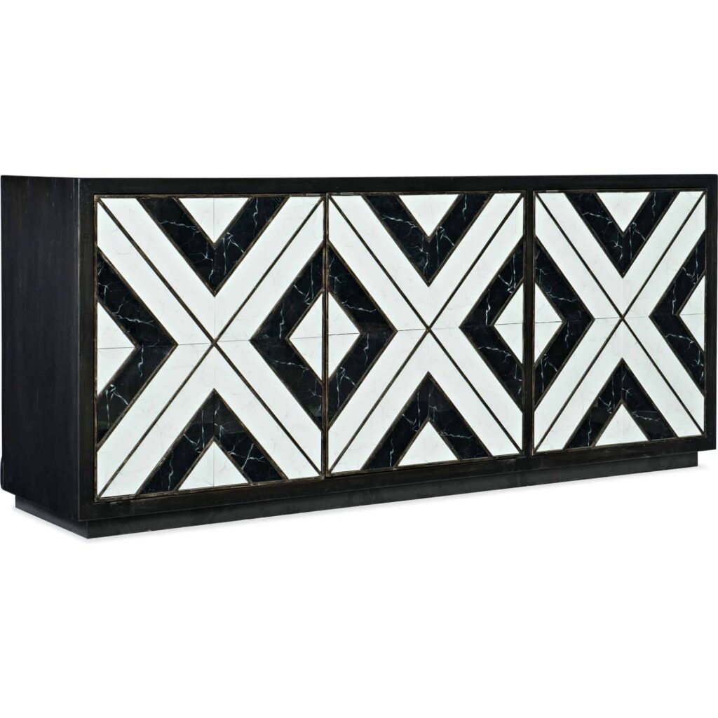 Sanctuary Noir Et Blanc Entertainment Console